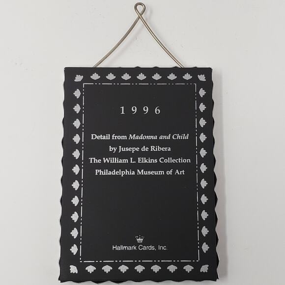 1996 Hallmark Madonna & Child 2-Piece Handcrafted Keepsake Holiday Ornament Set - Picture 7 of 9